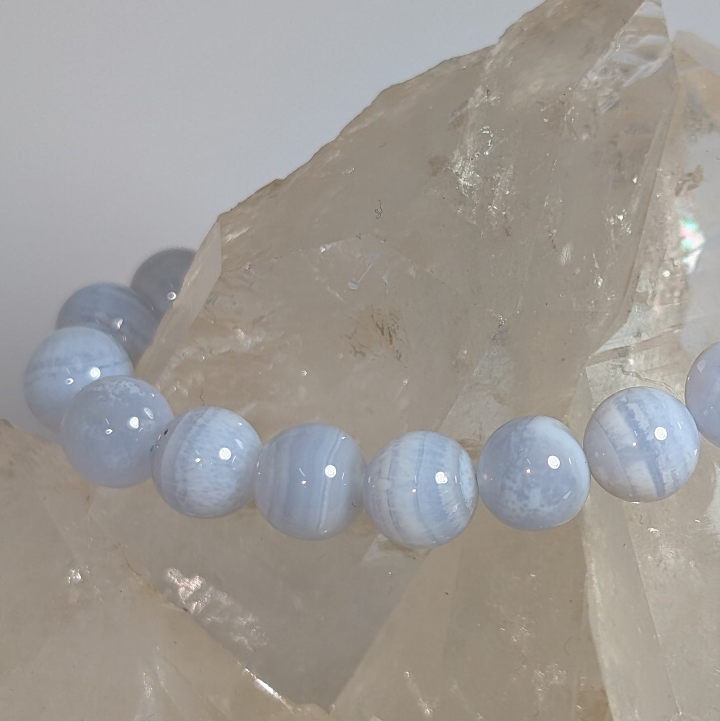 8mm Blue Lace Agate Bracelet