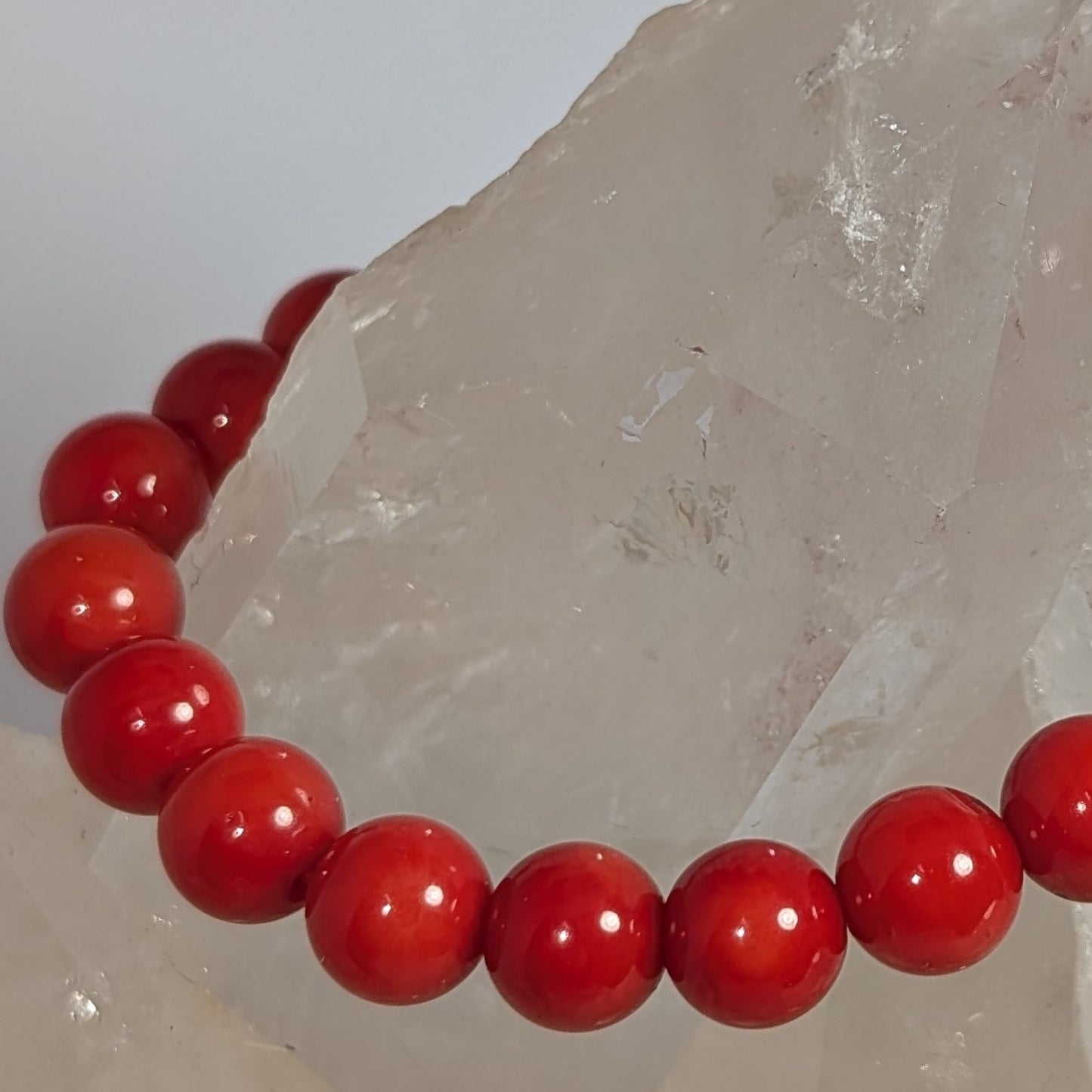 6mm Red Coral Bracelet