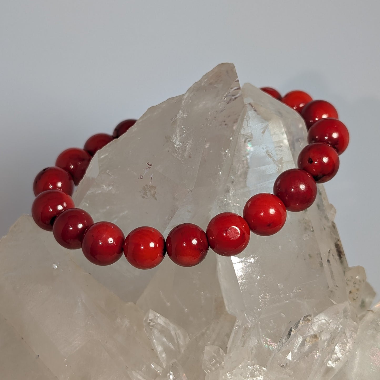 10mm Red Coral Bracelet