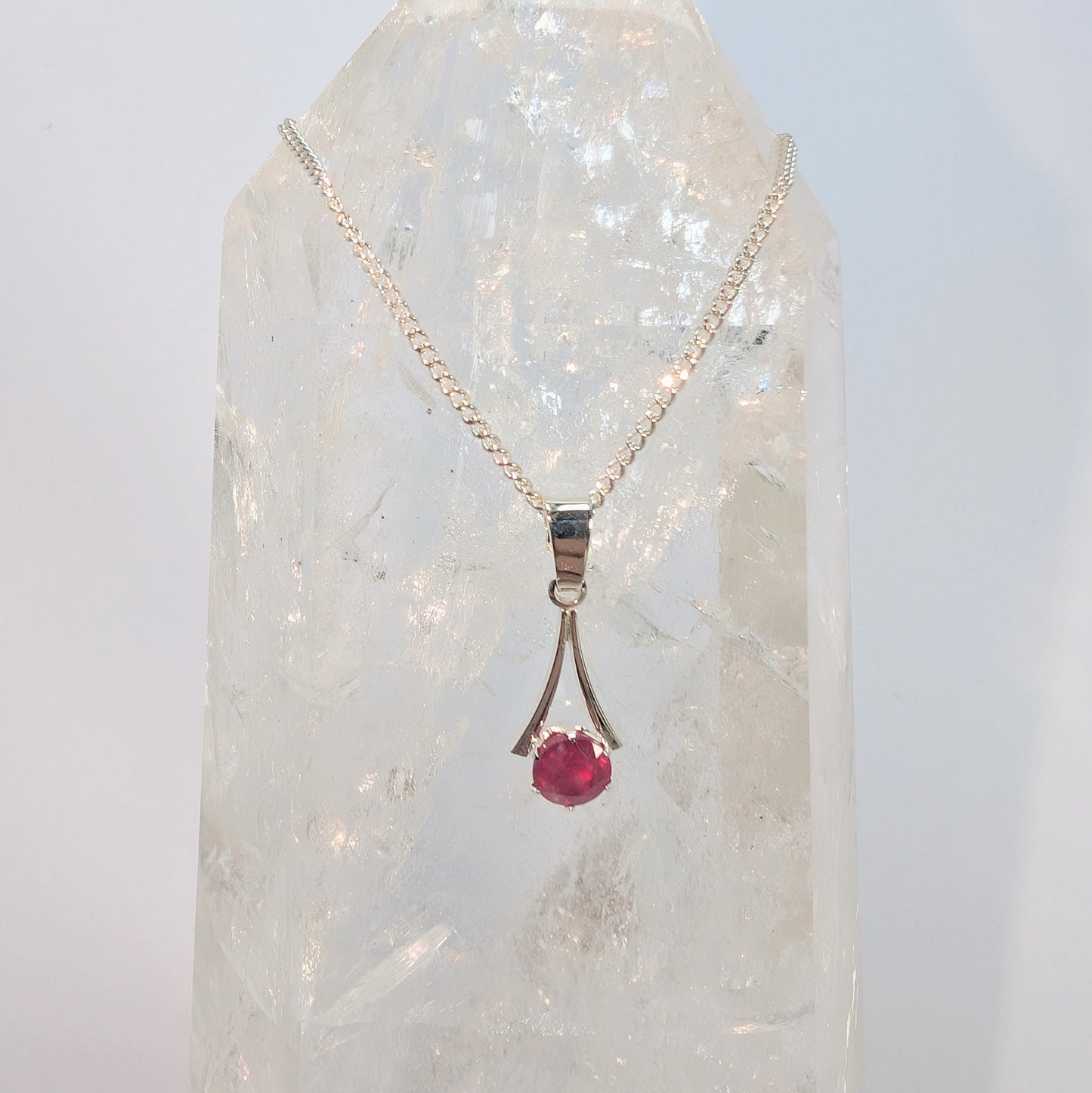 5mm A Sterling Silver Pendant