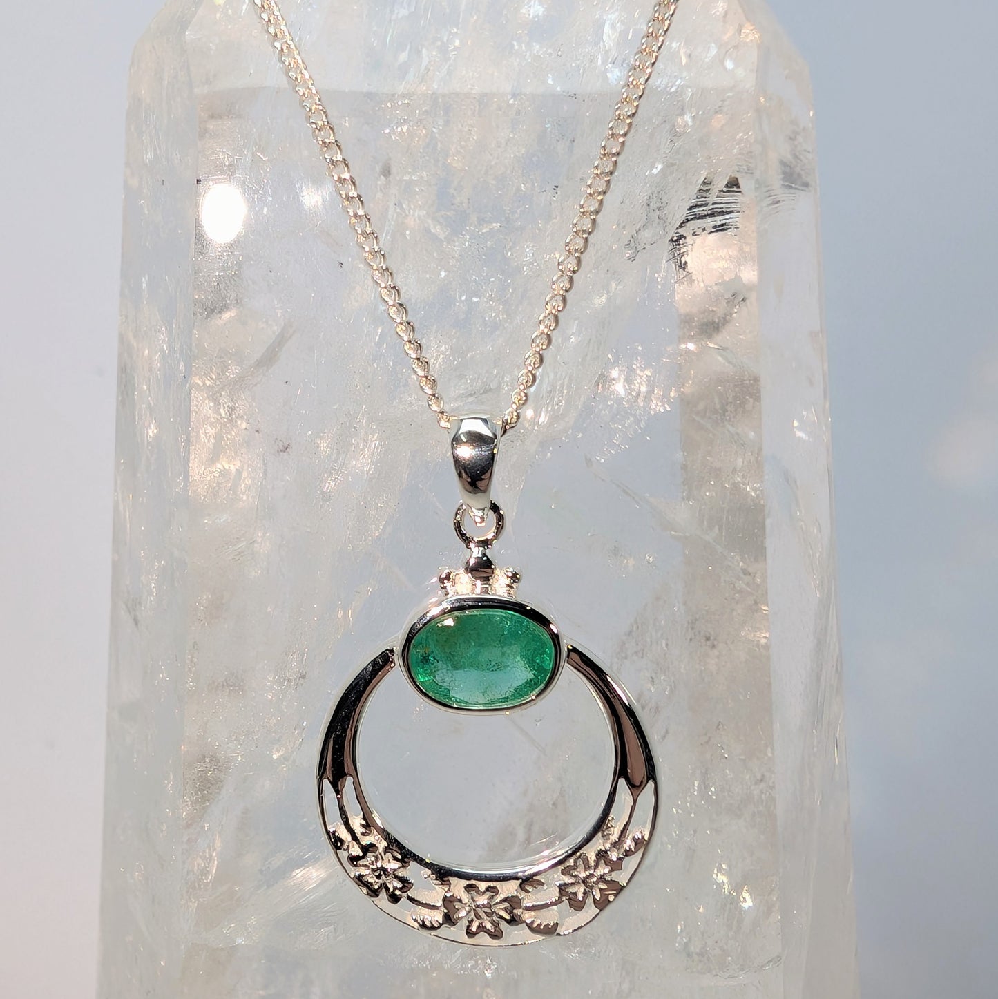 Celtic Hoop Sterling Silver Pendant