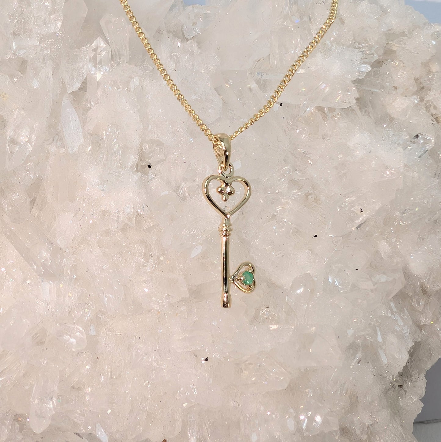 Key 9ct Gold Pendant