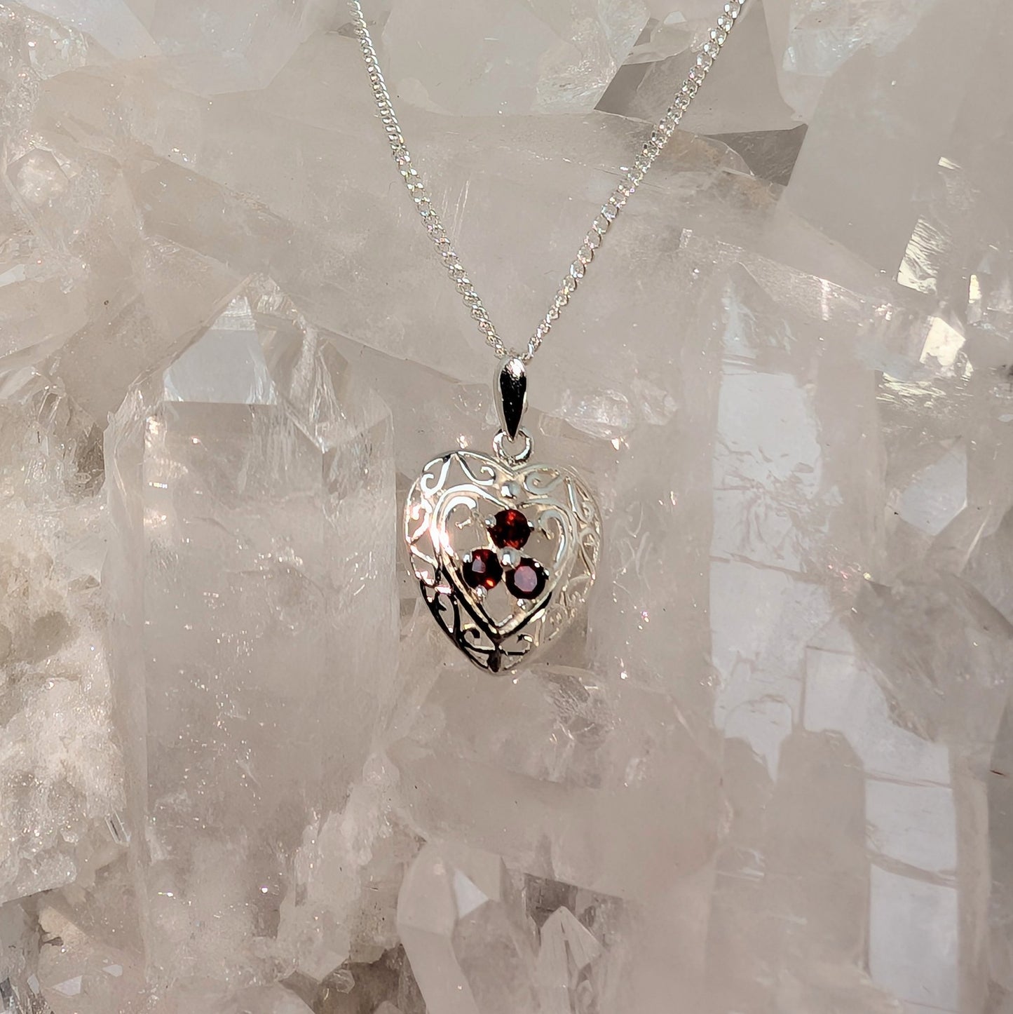 Celtic Heart Sterling Silver Pendant