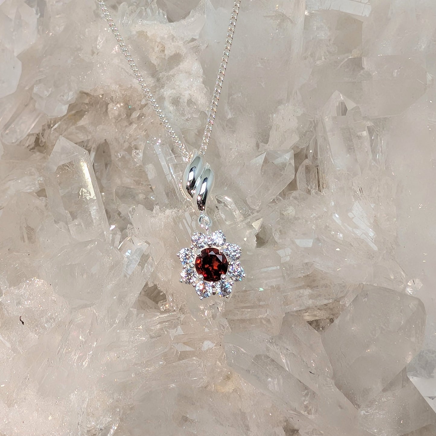 Cluster Sterling Silver Pendant