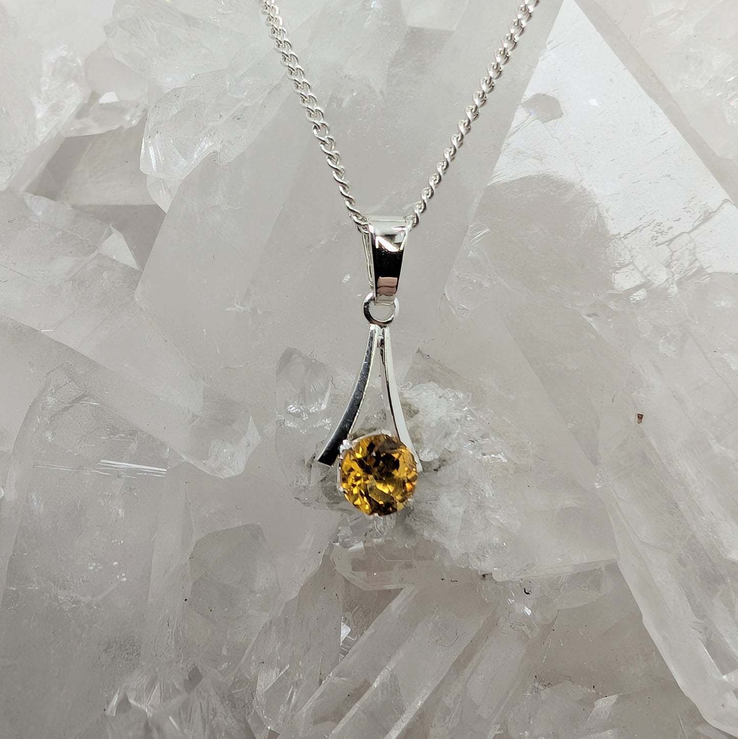 5mm A Sterling Silver Pendant