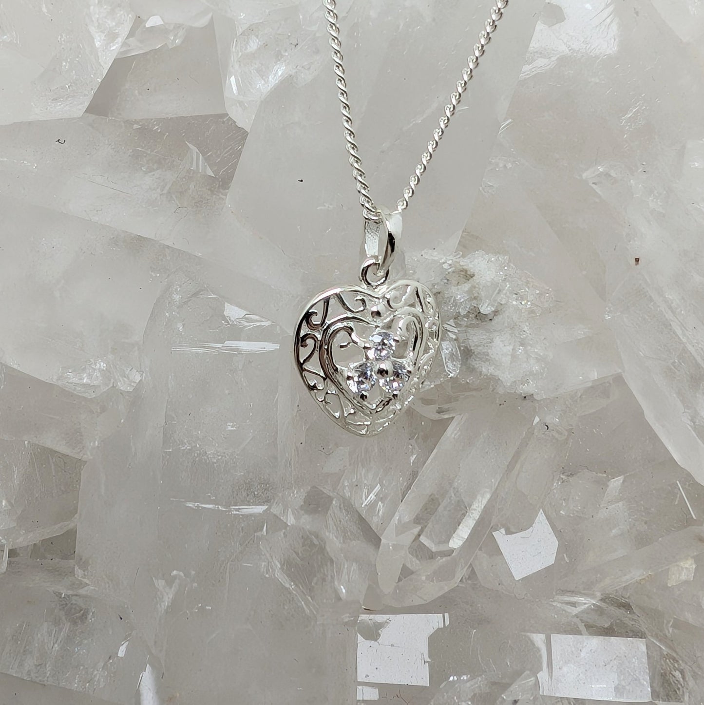 Celtic Heart Sterling Silver Pendant
