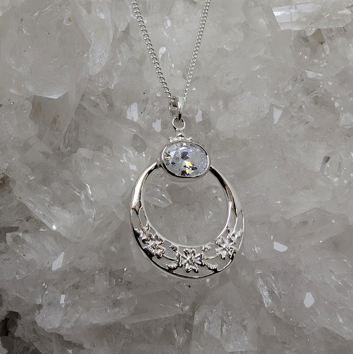 Celtic Hoop Sterling Silver Pendant