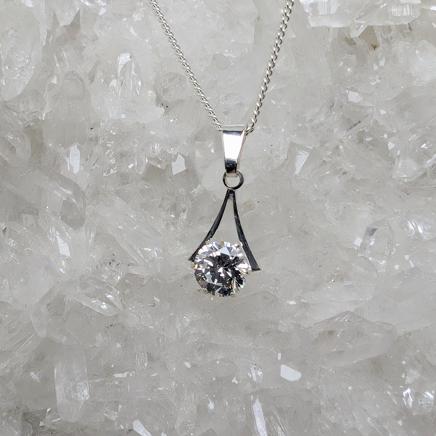 5mm A Sterling Silver Pendant