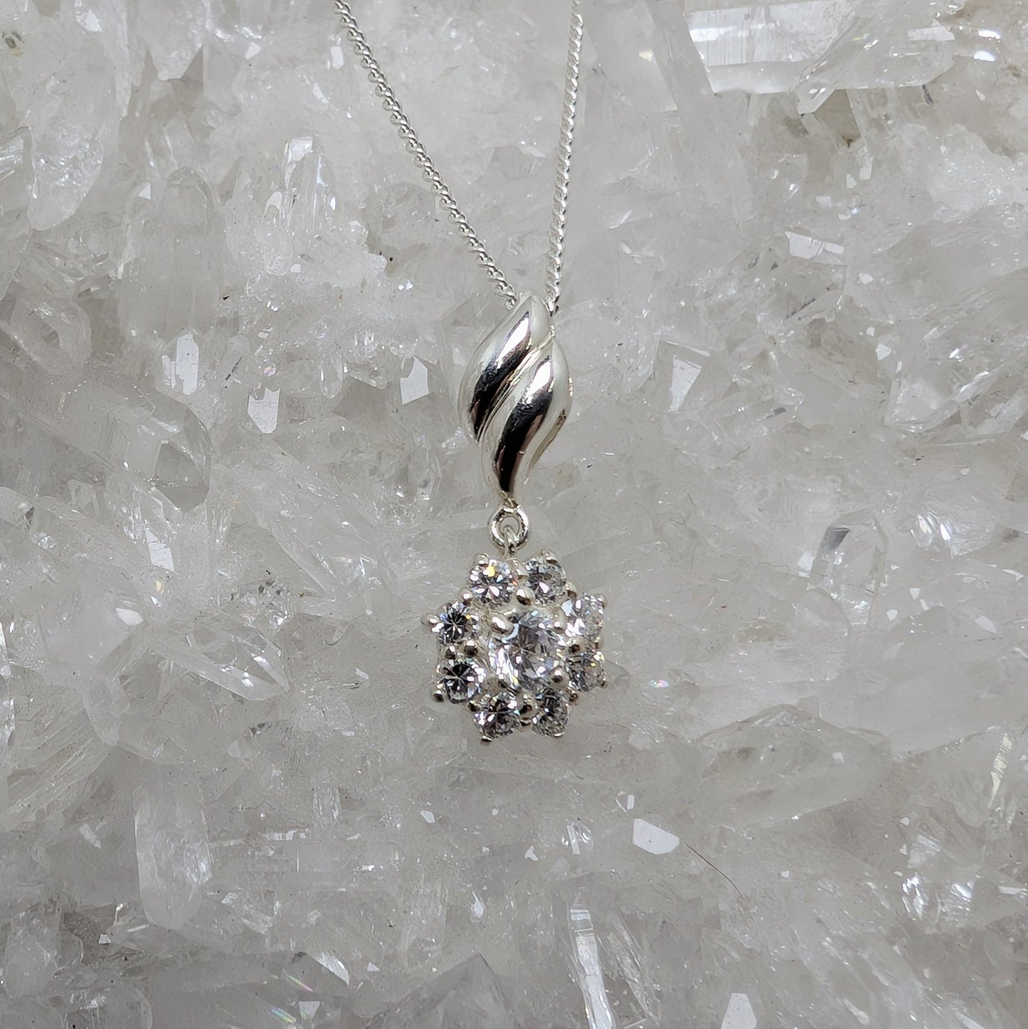 Cluster Sterling Silver Pendant