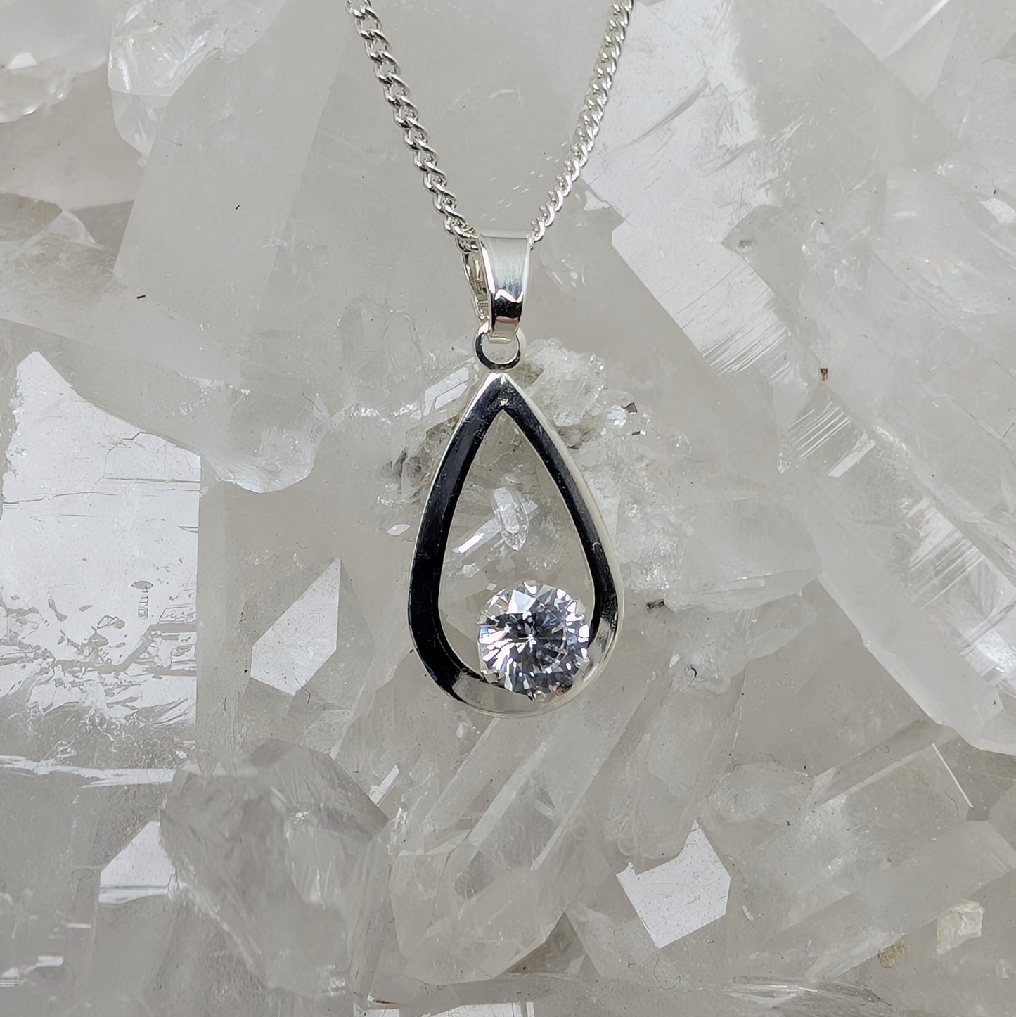 5mm C Pendant Sterling Silver