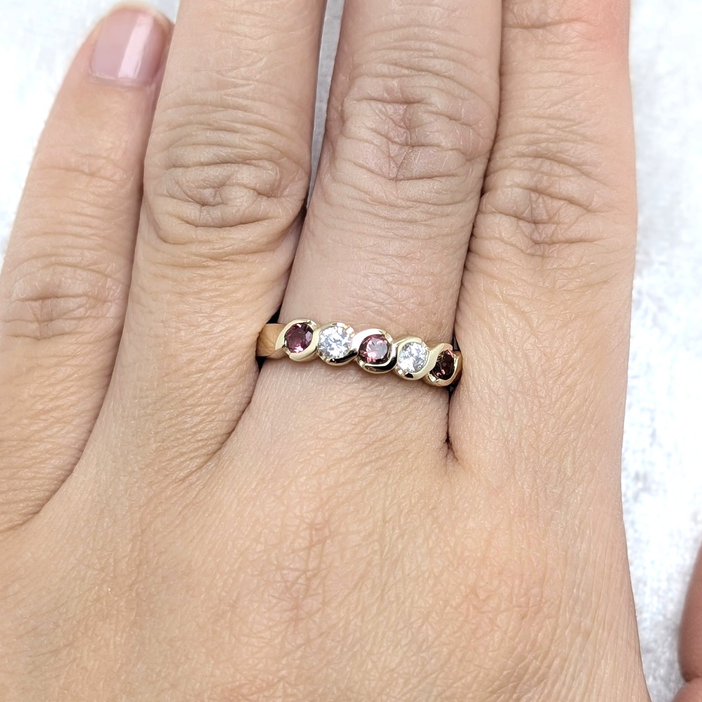 Pink Tourmaline Ring 9ct R5