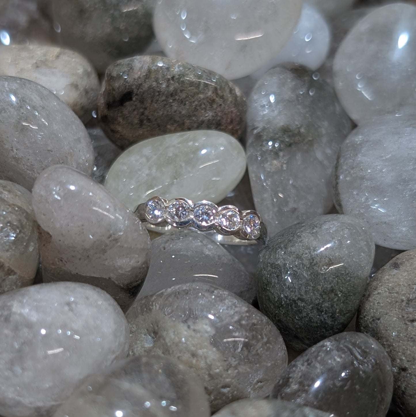 Cubic Zirconia Ring Sterling Silver R51
