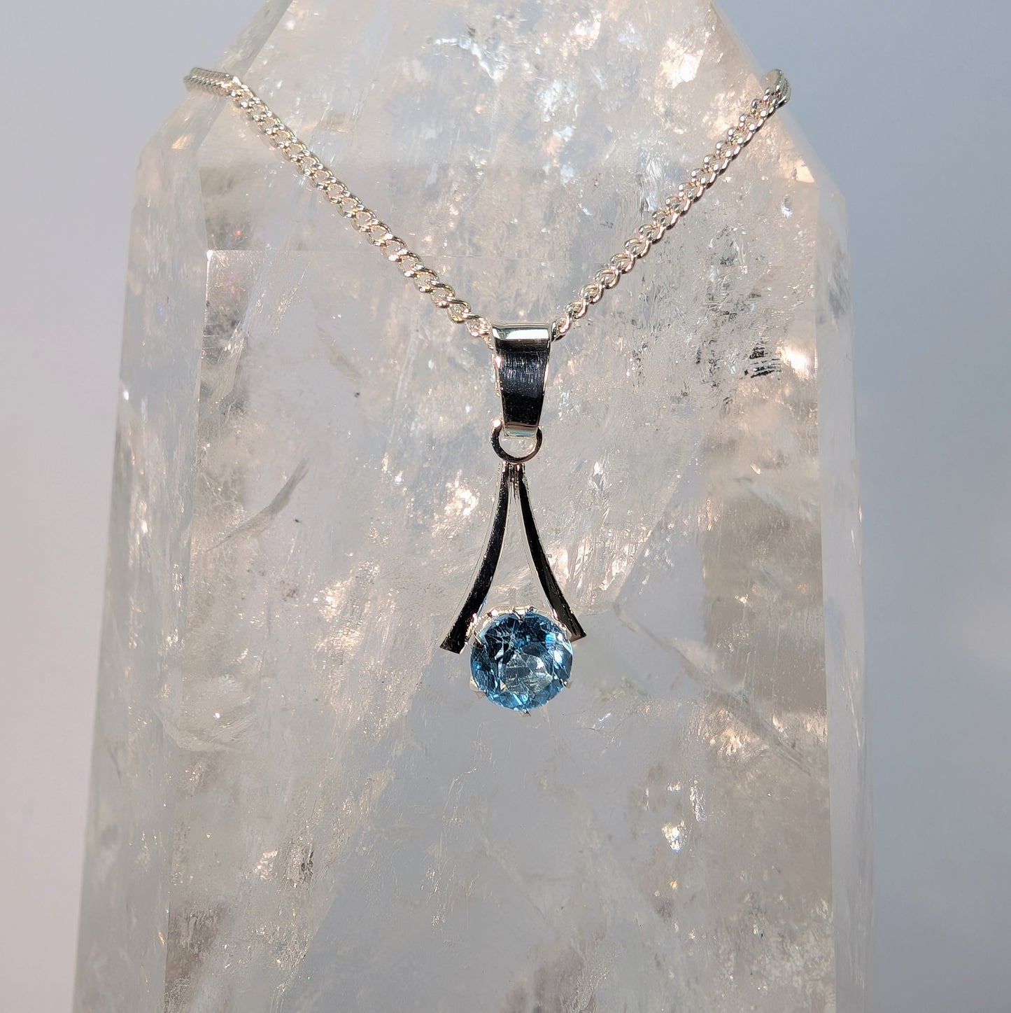 5mm A Sterling Silver Pendant