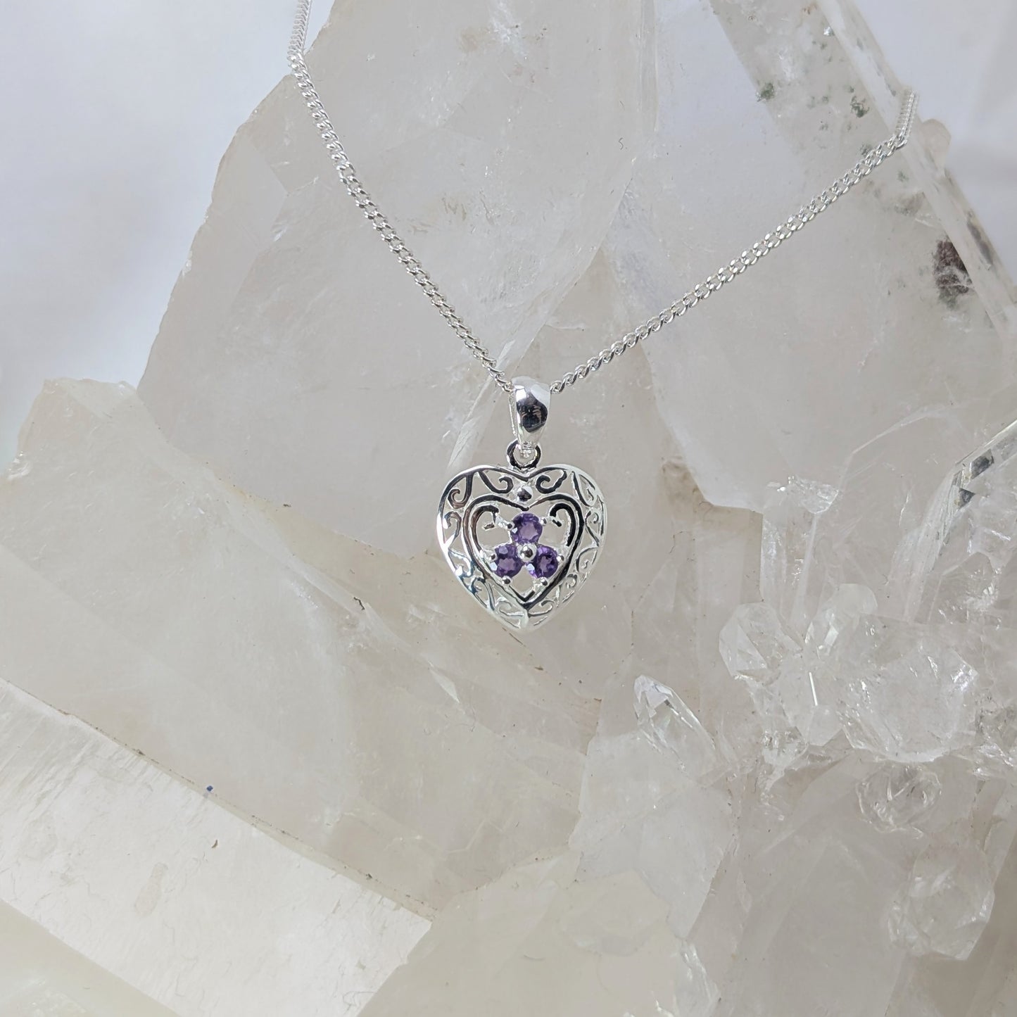 Celtic Heart Sterling Silver Pendant
