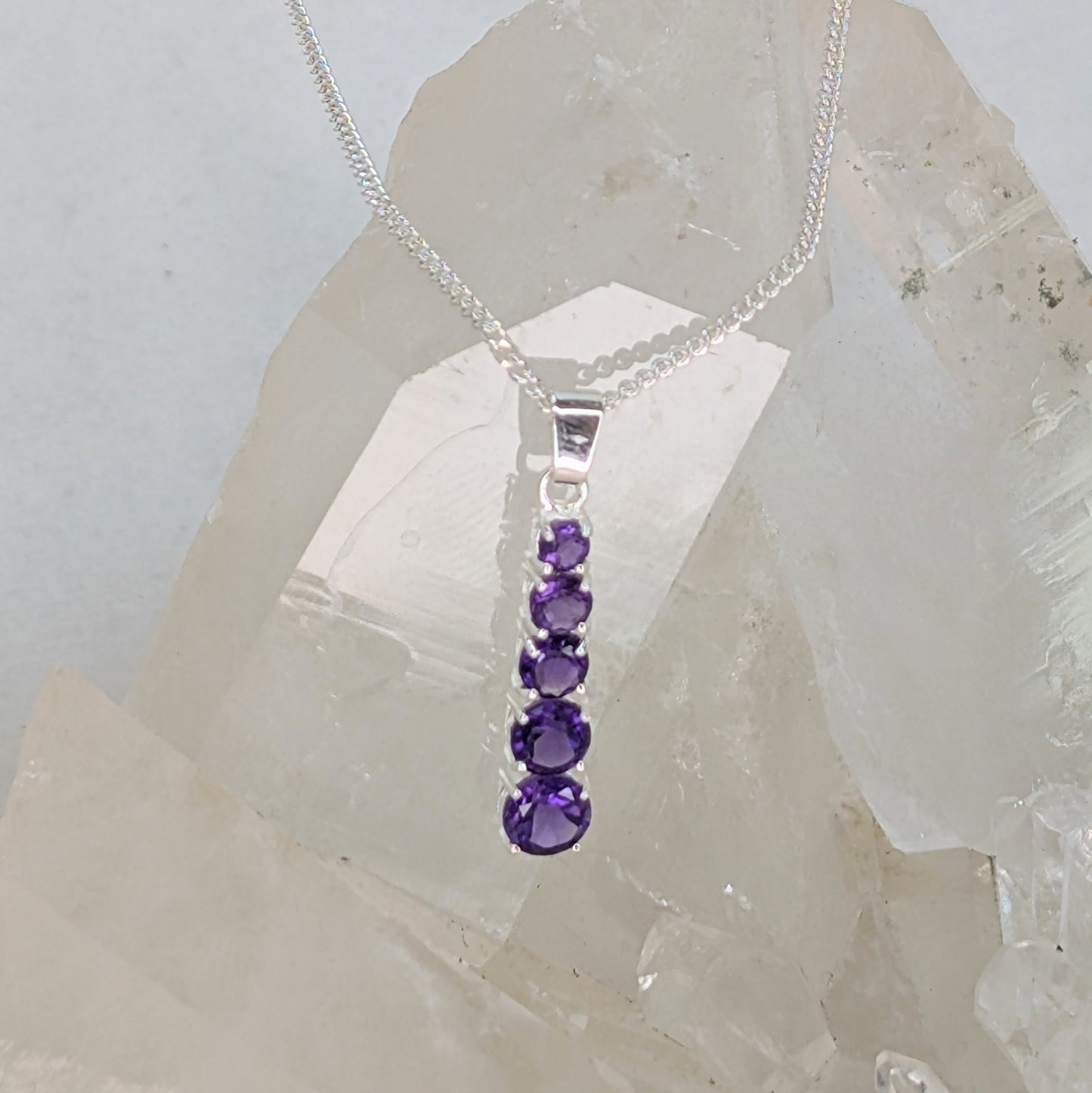Long Snowman Sterling Silver Pendant