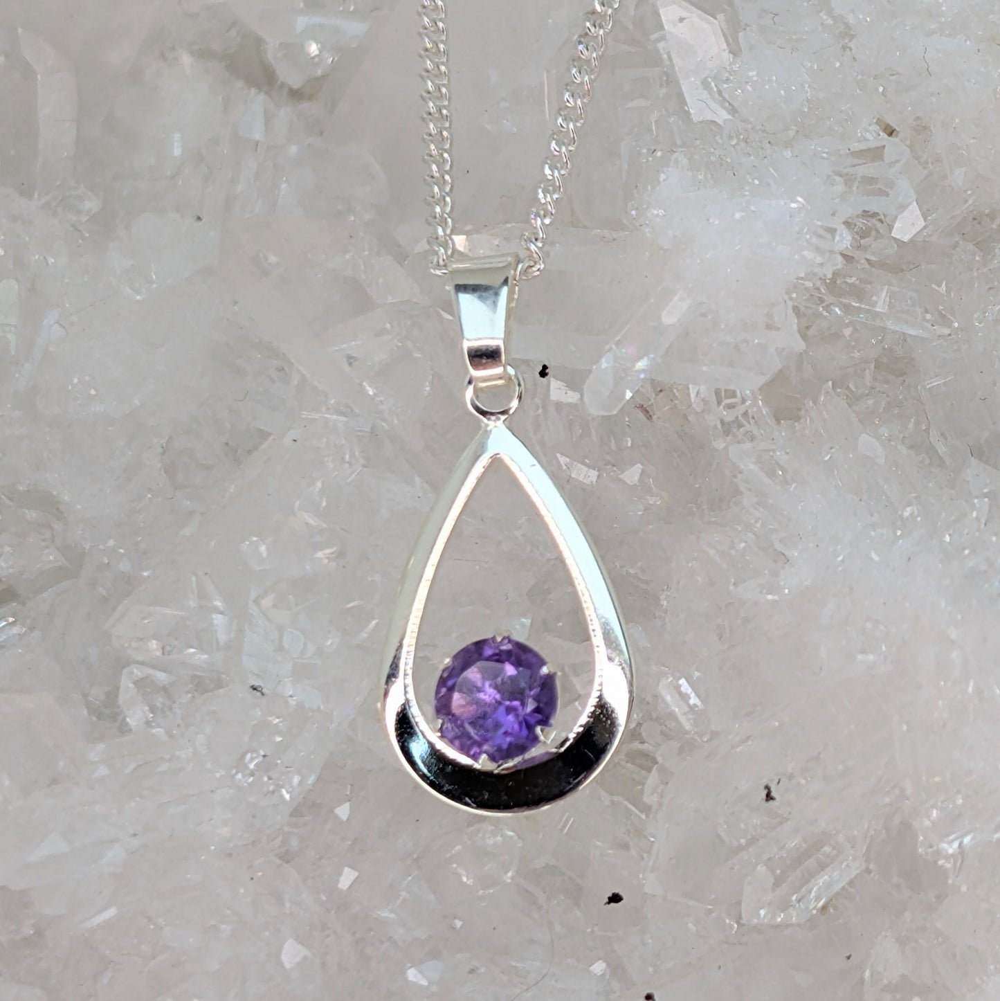 5mm C Pendant Sterling Silver