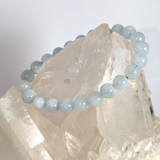 8mm Aquamarine Bracelet
