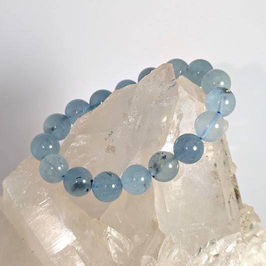 10mm Aquamarine Bracelet
