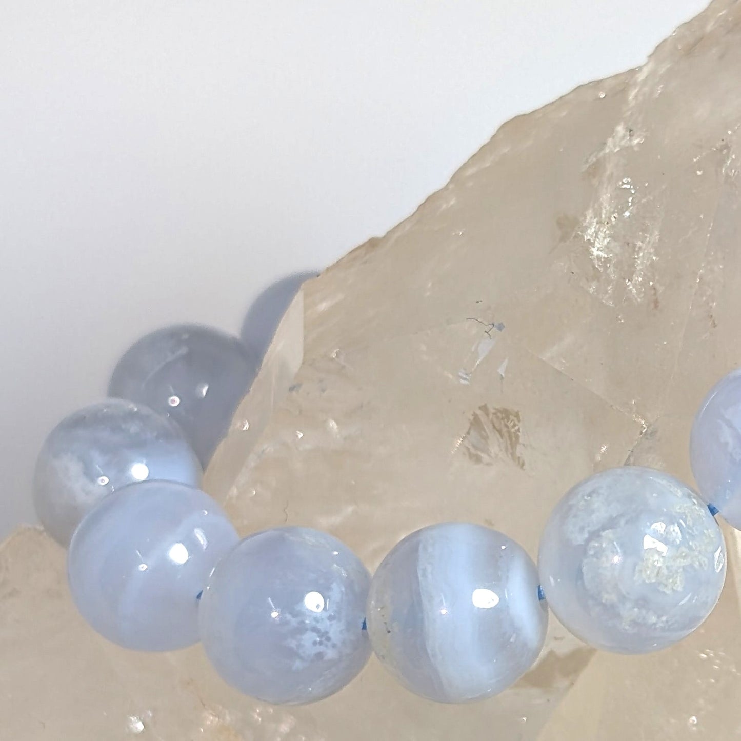 10mm Blue Lace Agate Bracelet