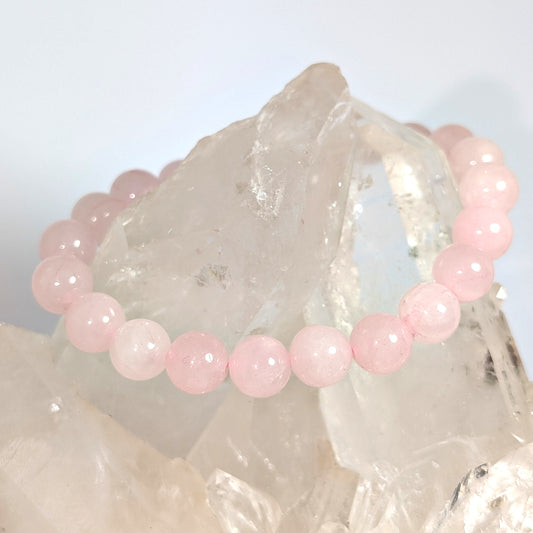 8mm Rose Quartz Bracelet