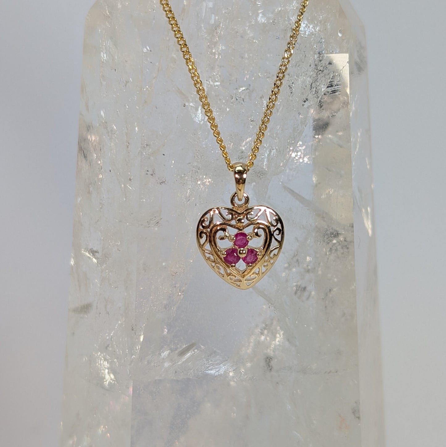Celtic Heart 9ct Gold Pendant