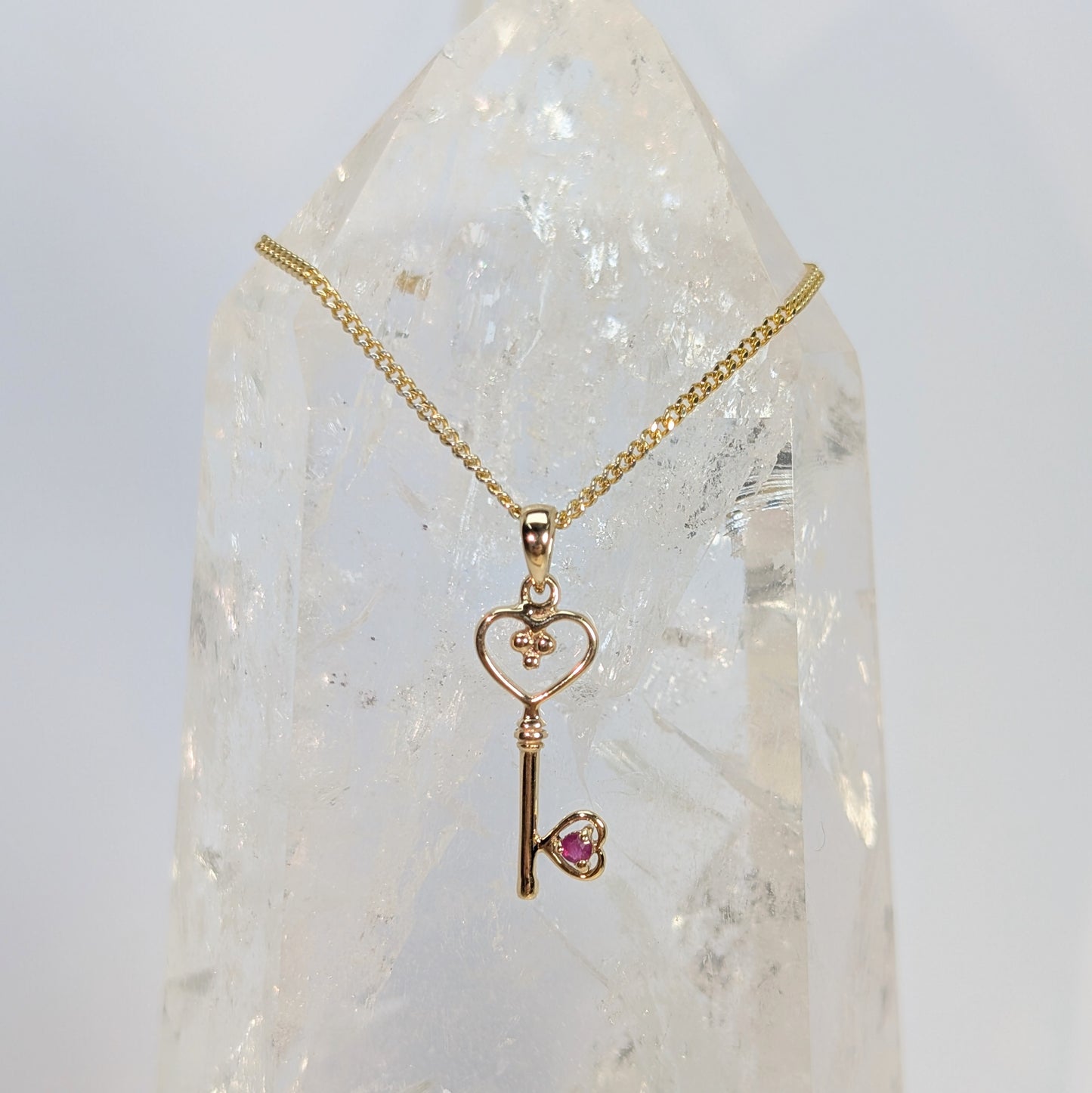 Key 9ct Gold Pendant