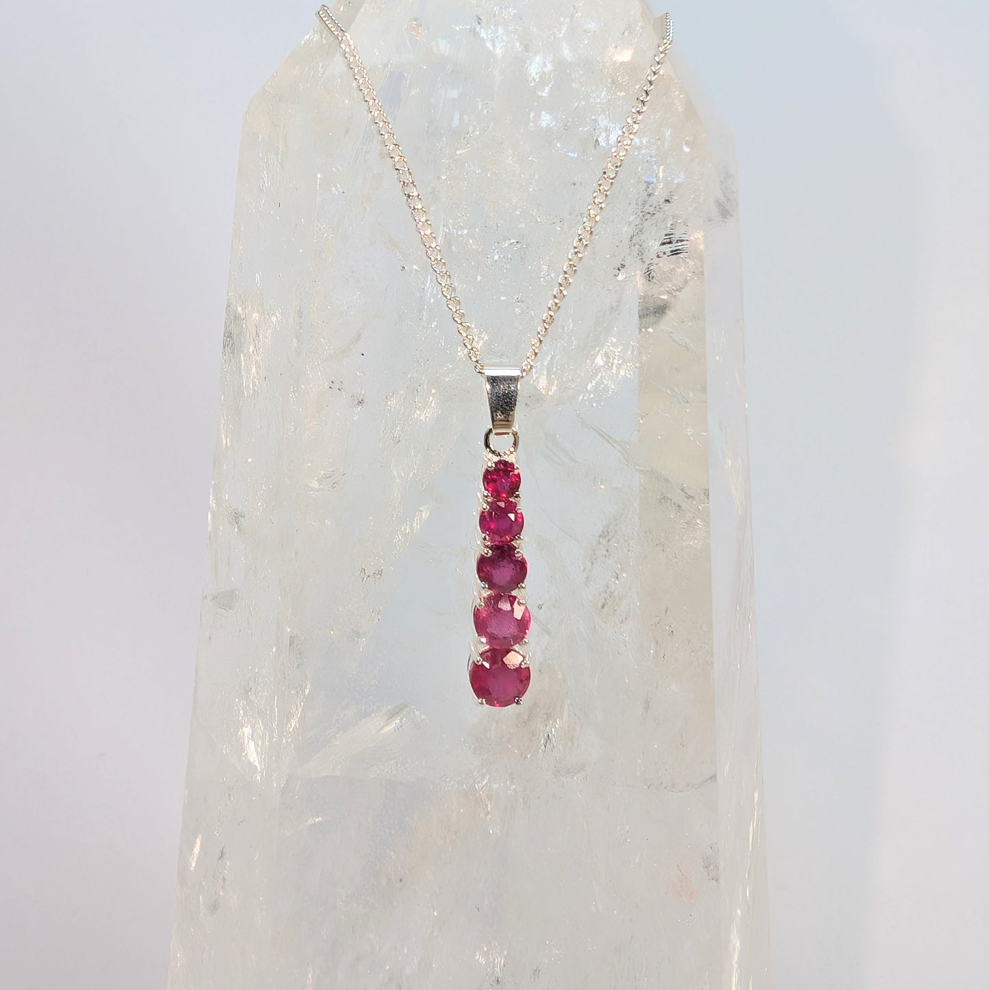 Long Snowman Sterling Silver Pendant