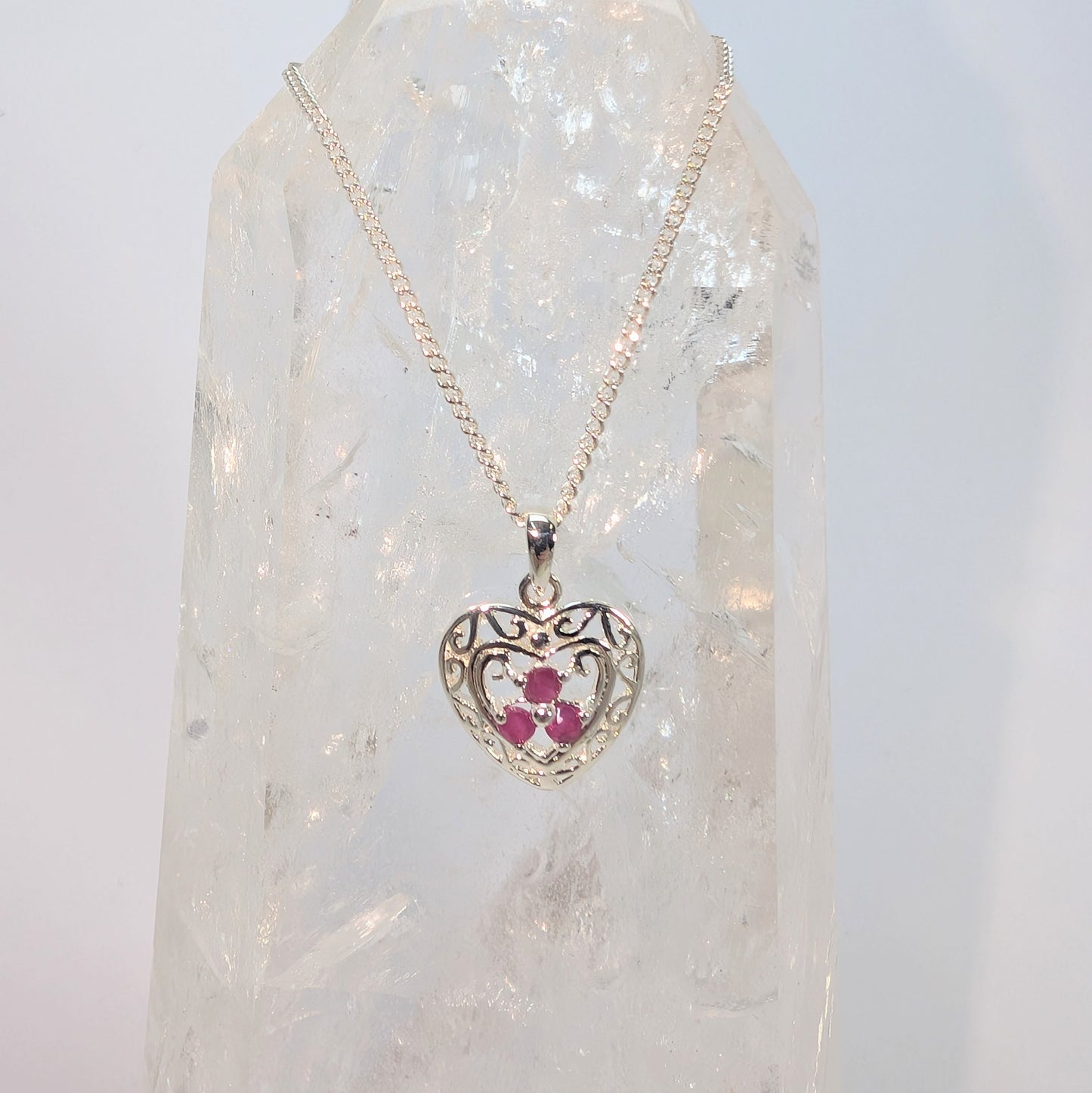 Celtic Heart Sterling Silver Pendant