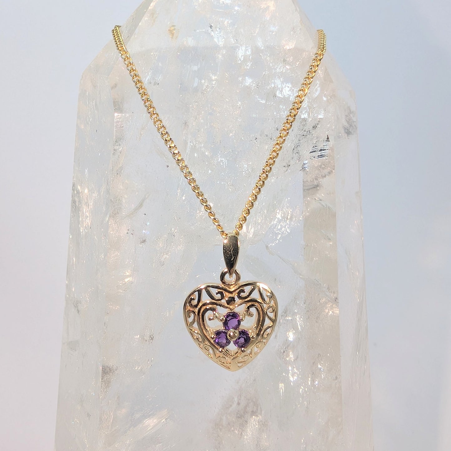 Celtic Heart 9ct Gold Pendant