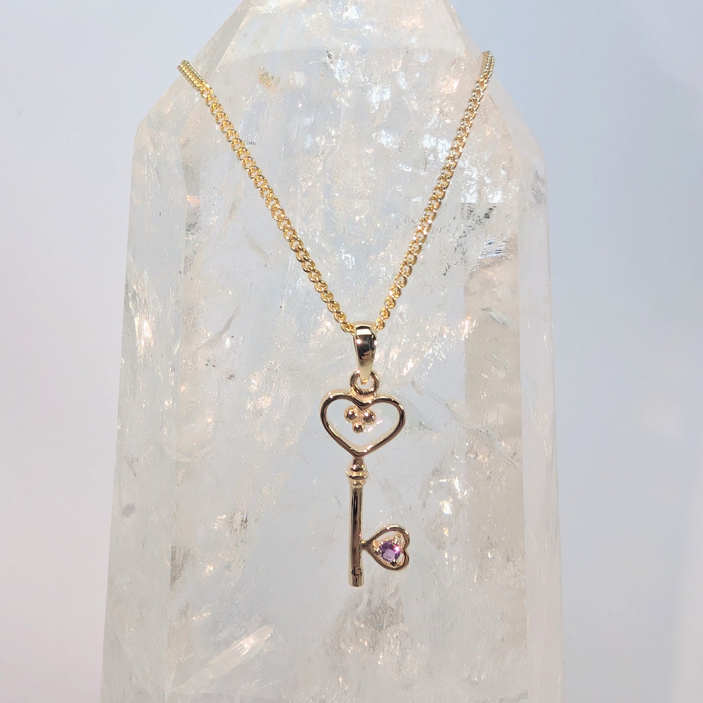 Key 9ct Gold Pendant