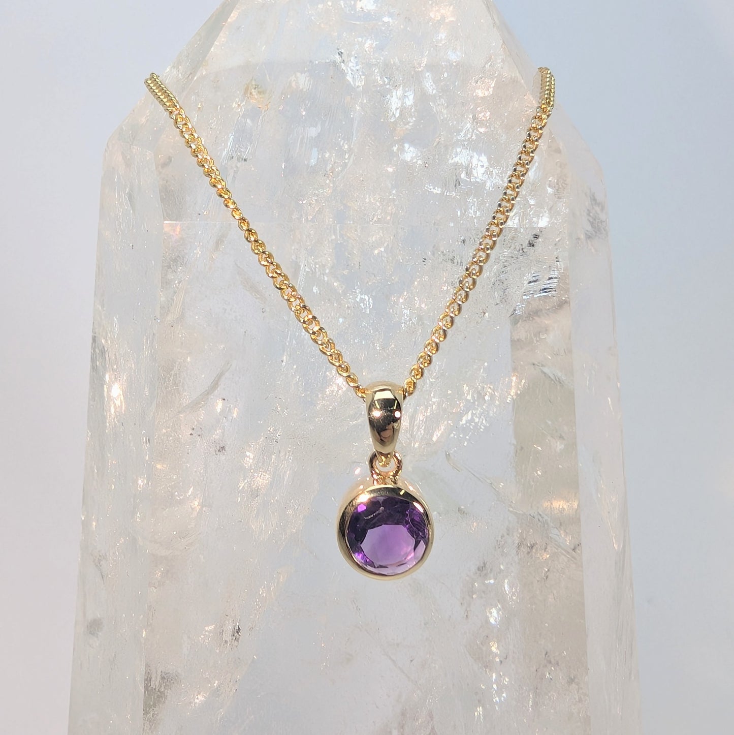 6mm Bezel 9ct Gold Pendant