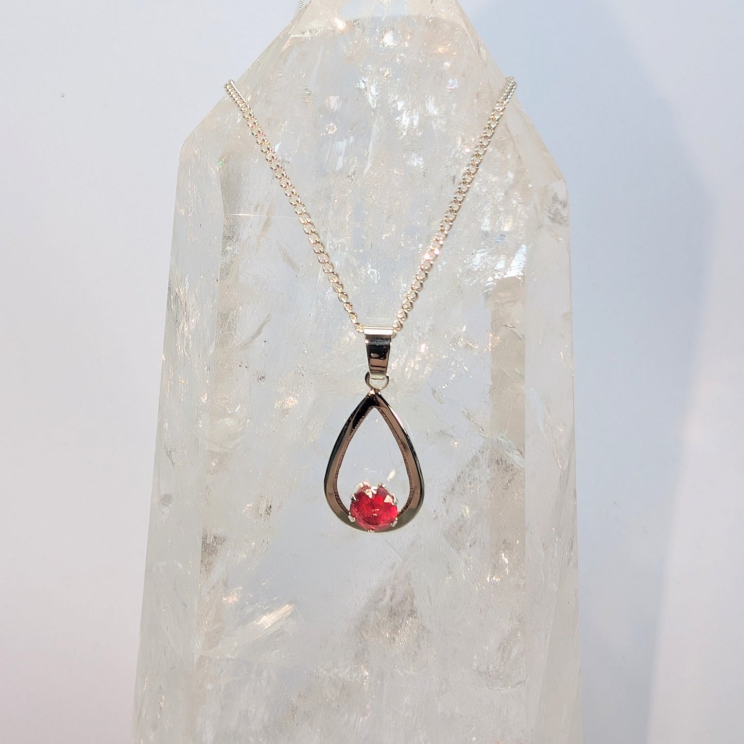 5mm C Pendant Sterling Silver