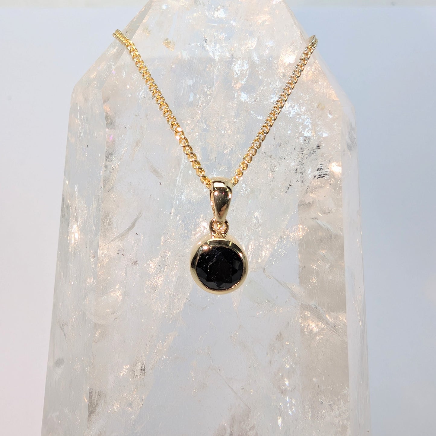 6mm Bezel 9ct Gold Pendant