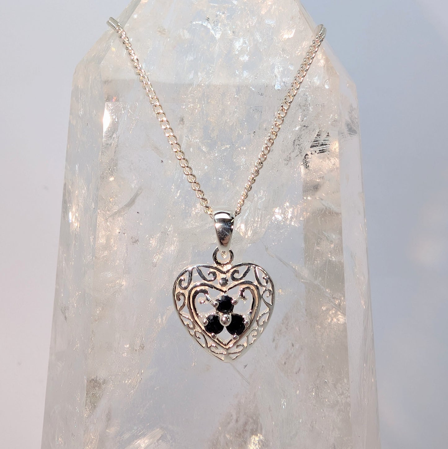Celtic Heart Sterling Silver Pendant