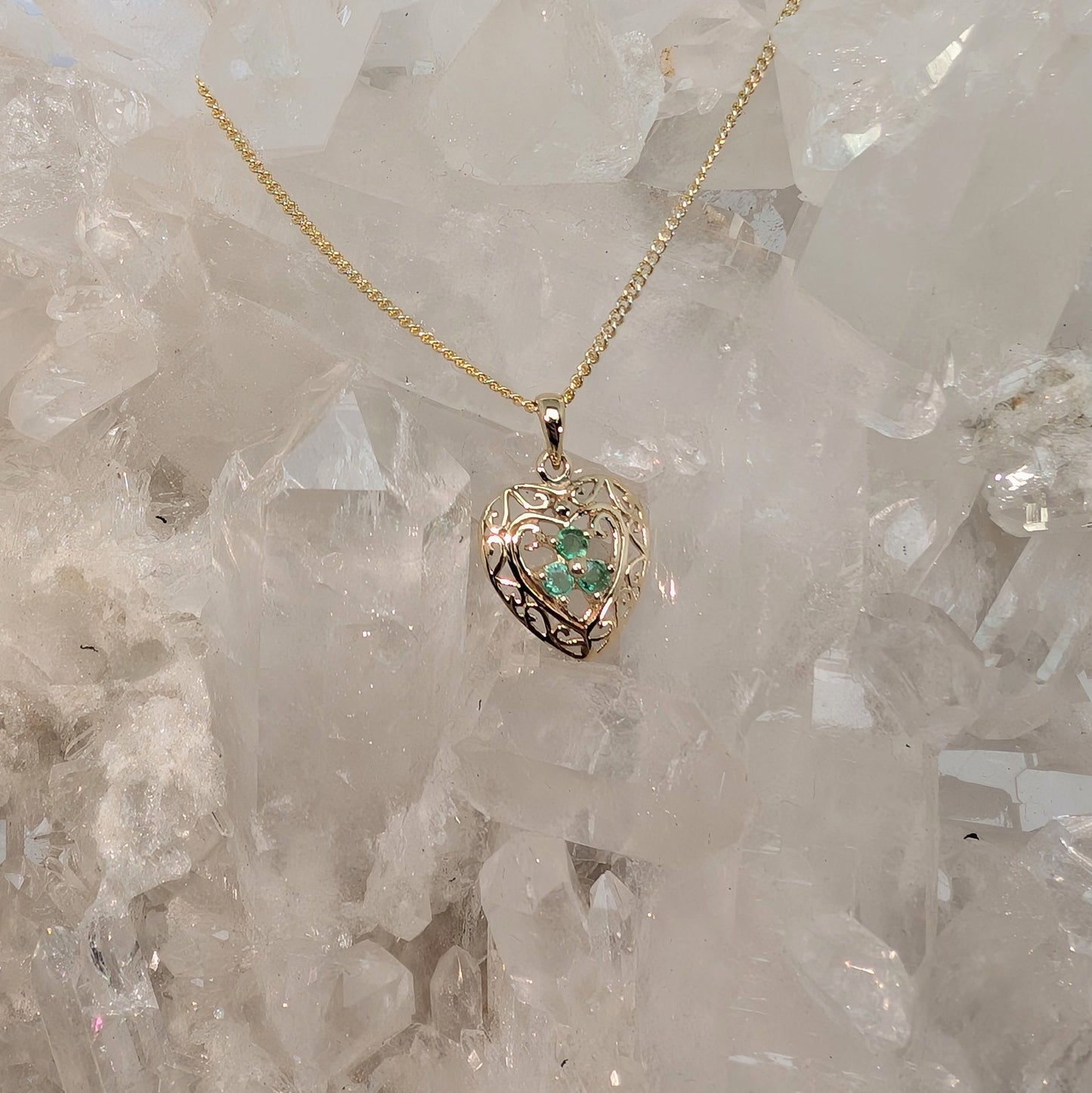 Celtic Heart 9ct Gold Pendant