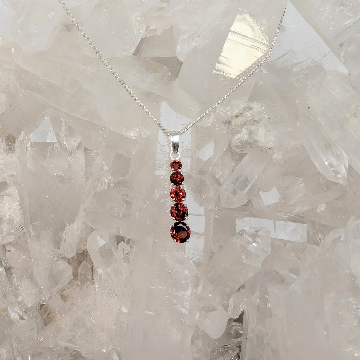 Long Snowman Sterling Silver Pendant