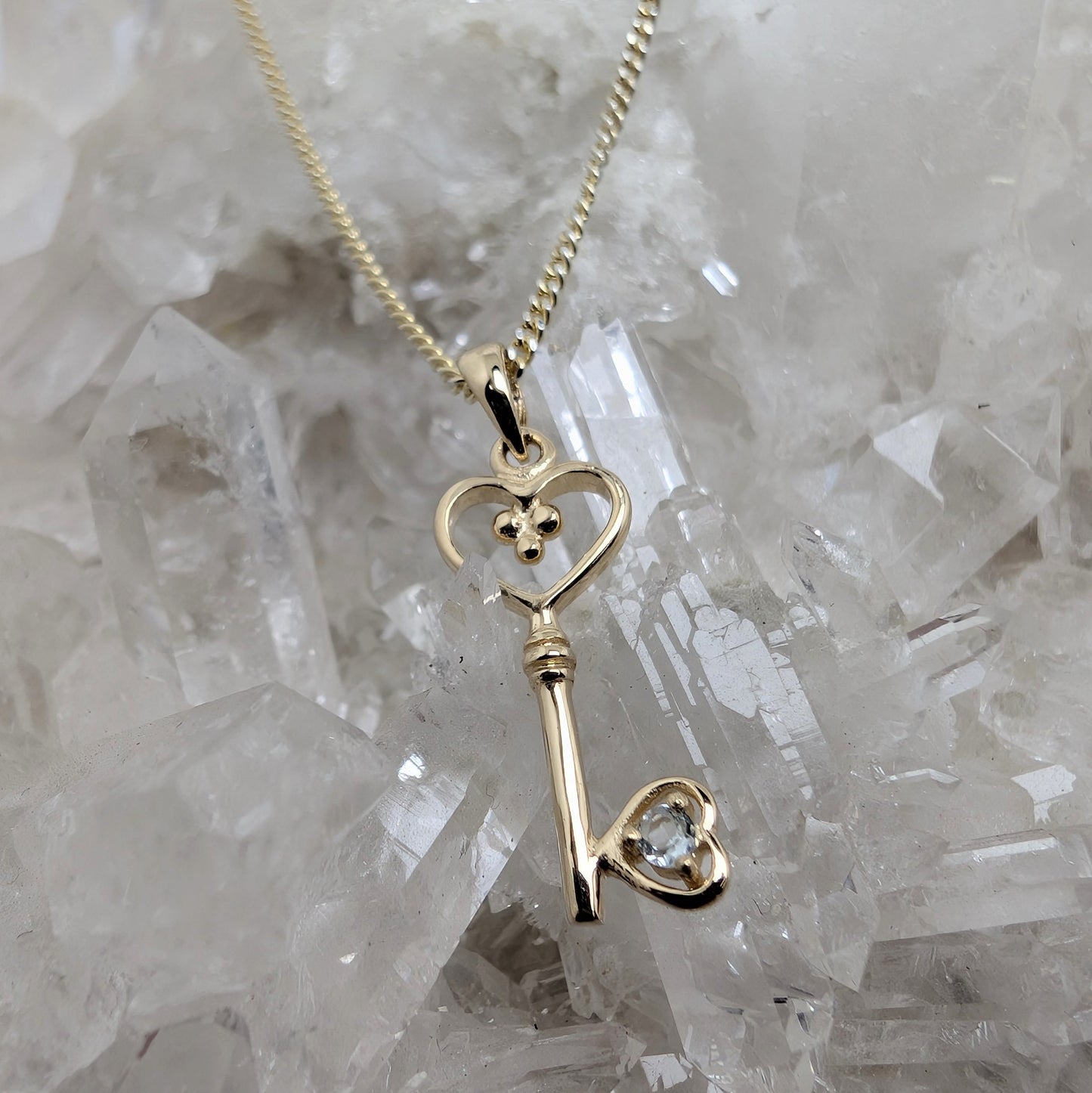 Key 9ct Gold Pendant