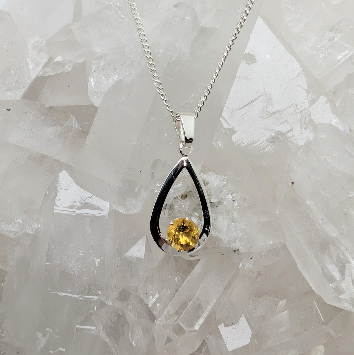 5mm C Pendant Sterling Silver