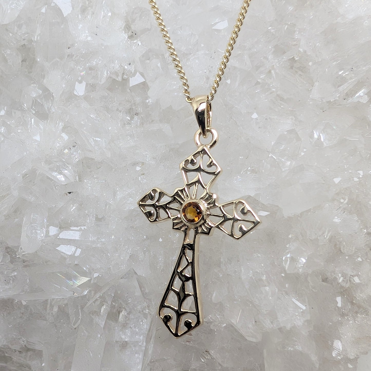 Celtic Cross 9ct Gold Pendant