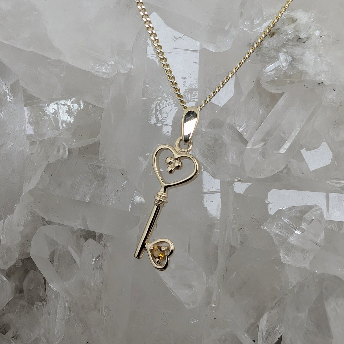 Key 9ct Gold Pendant