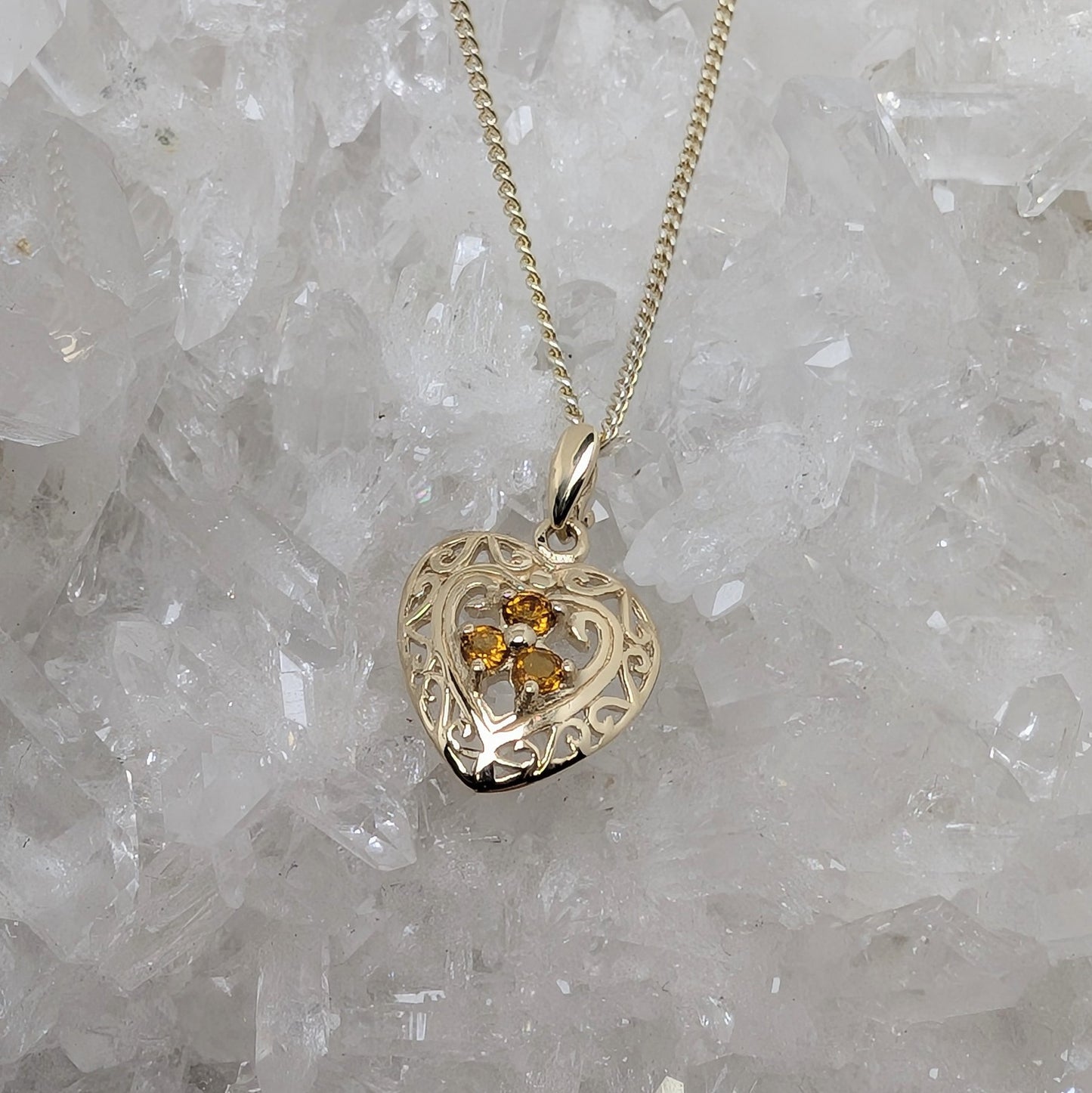 Celtic Heart 9ct Gold Pendant