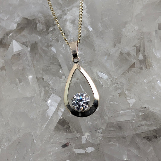5mm C 9ct Gold Pendant