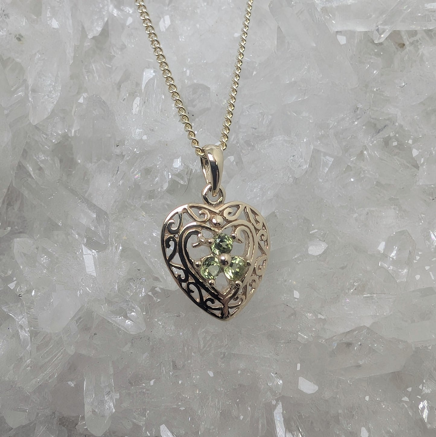 Celtic Heart 9ct Gold Pendant
