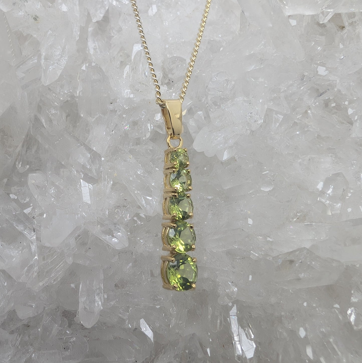 Long Snowman 9ct Gold Pendant