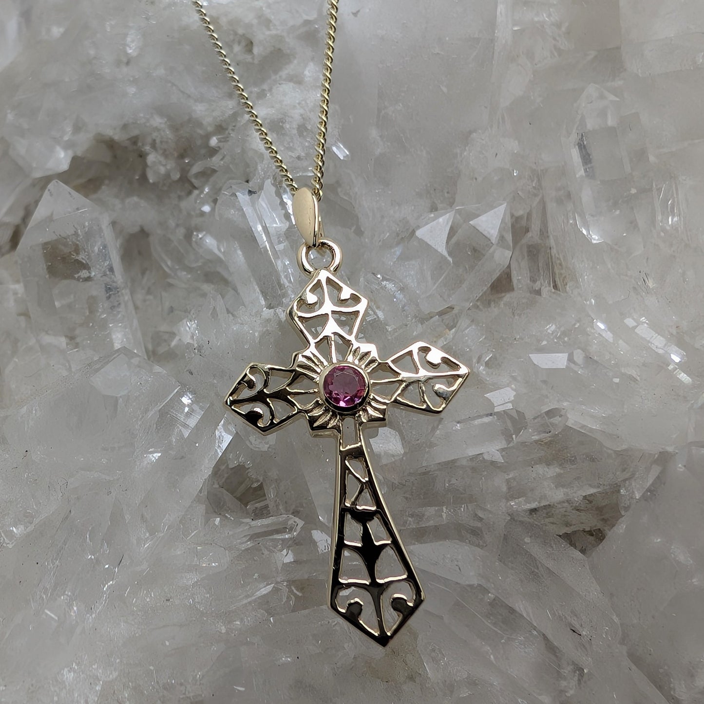 Celtic Cross 9ct Gold Pendant