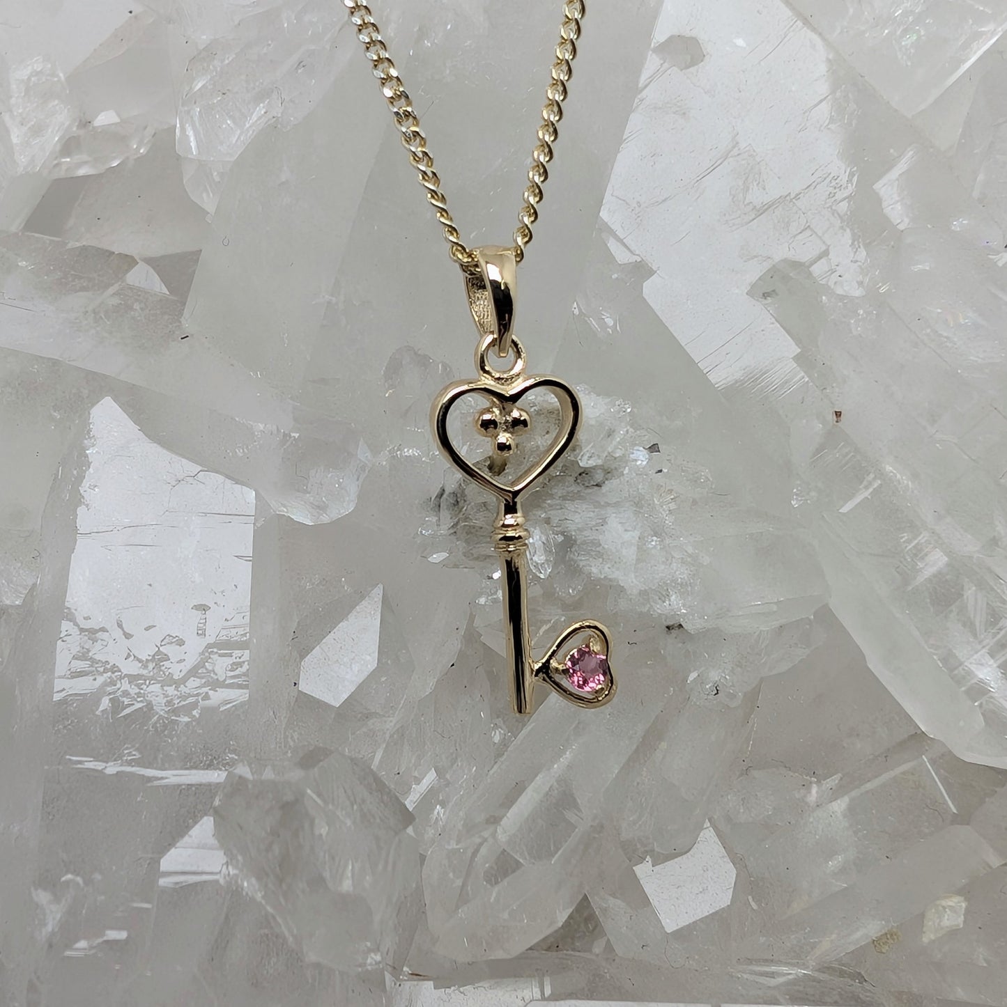 Key 9ct Gold Pendant
