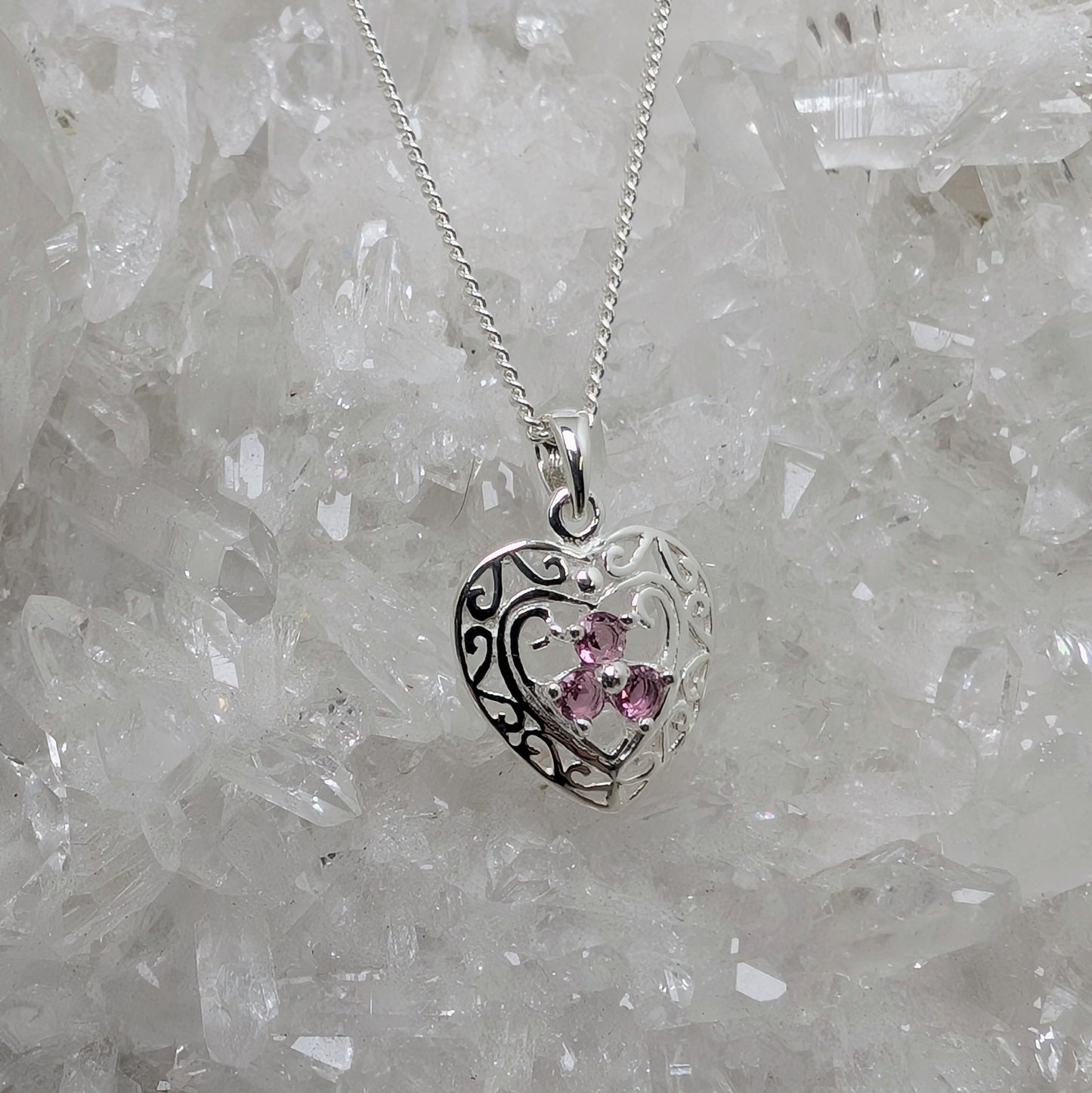 Celtic Heart Sterling Silver Pendant