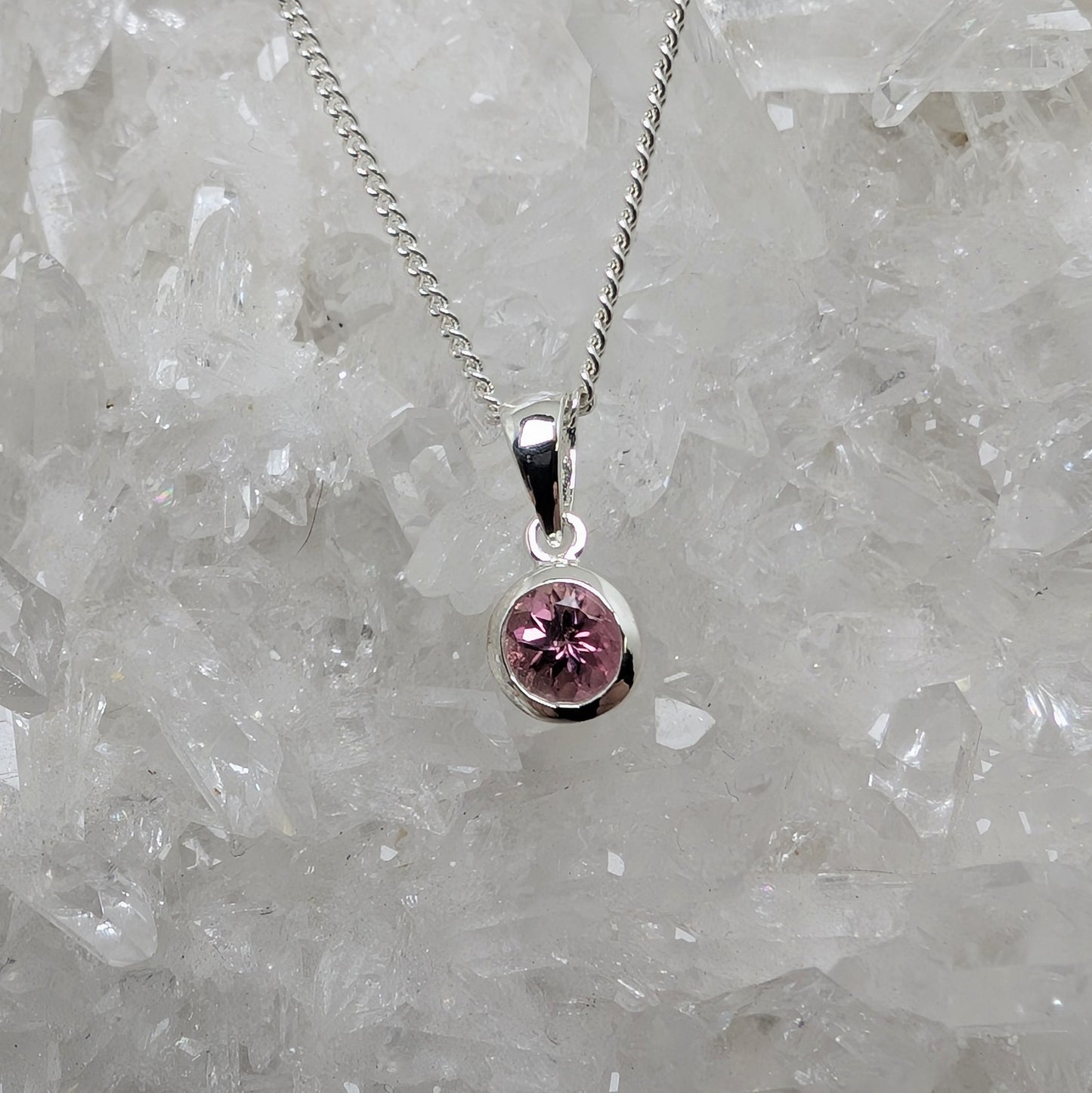 Bezel Sterling Silver Pendant