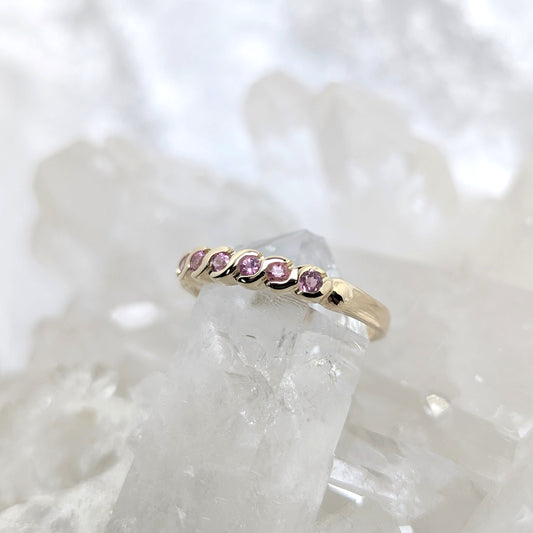 Pink Tourmaline Ring 9ct R4