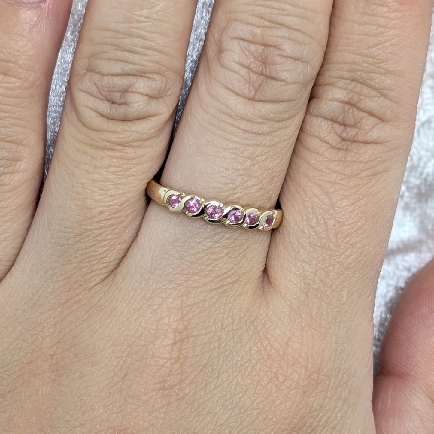 Pink Tourmaline Ring 9ct R4